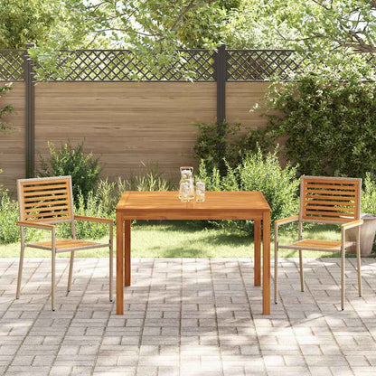 vidaXL Garden Dining Set 3 pcs Beige Solid Acacia Wood