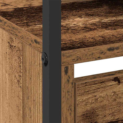vidaXL Shoe Cabinet Old Wood 100 x 34 x 112 cm Engineered Wood