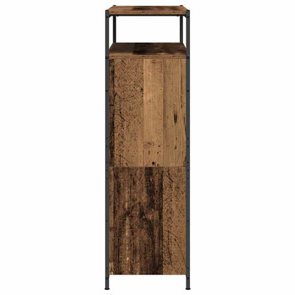 vidaXL Shoe Cabinet Old Wood 100 x 34 x 112 cm Engineered Wood