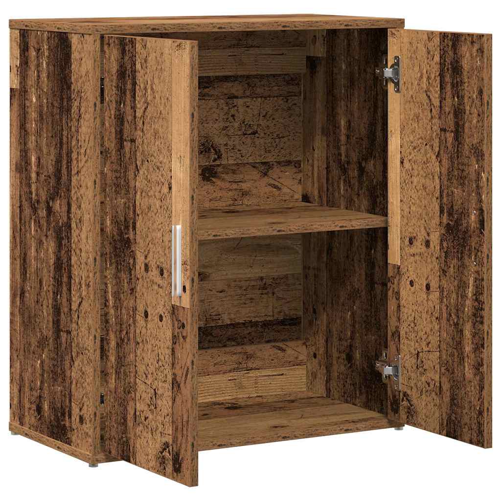 vidaXL Sideboard 2 pcs Old Wood 60 x 31 x 70 cm Engineered Wood