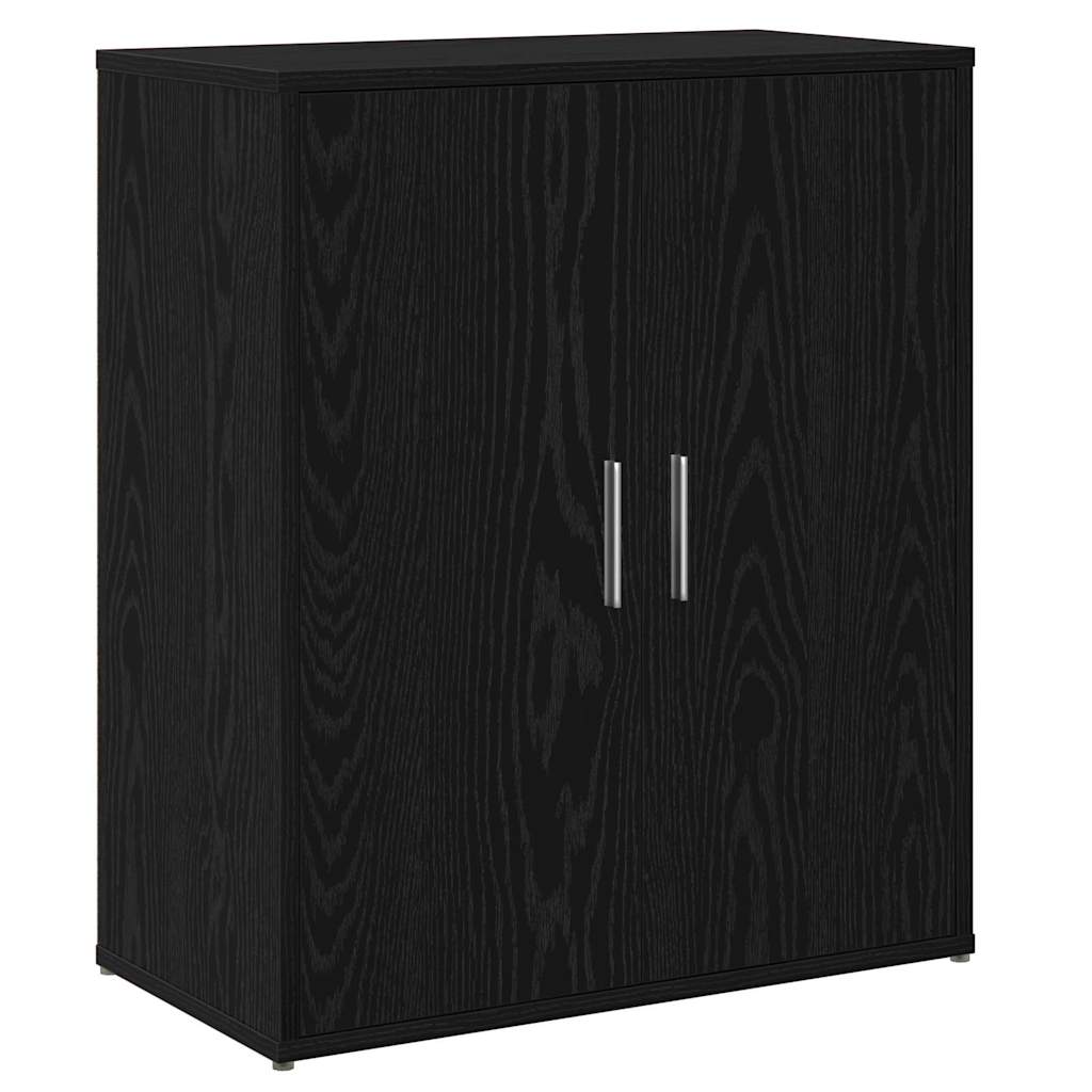 vidaXL Sideboard 2 pcs Black Oak 60 x 31 x 70 cm Engineered Wood