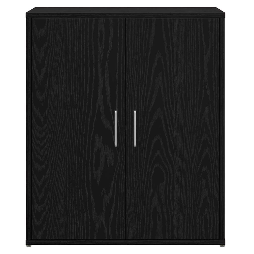 vidaXL Sideboard 2 pcs Black Oak 60 x 31 x 70 cm Engineered Wood