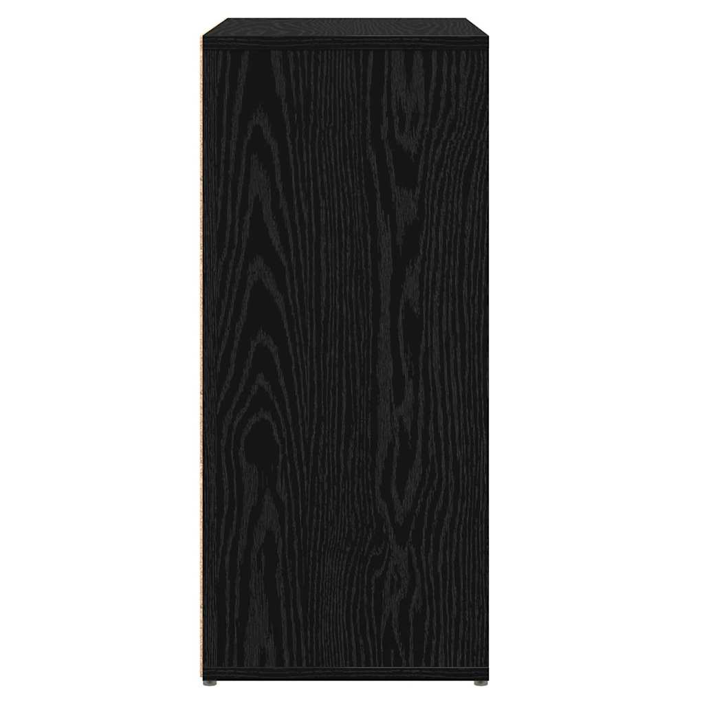 vidaXL Sideboard 2 pcs Black Oak 60 x 31 x 70 cm Engineered Wood