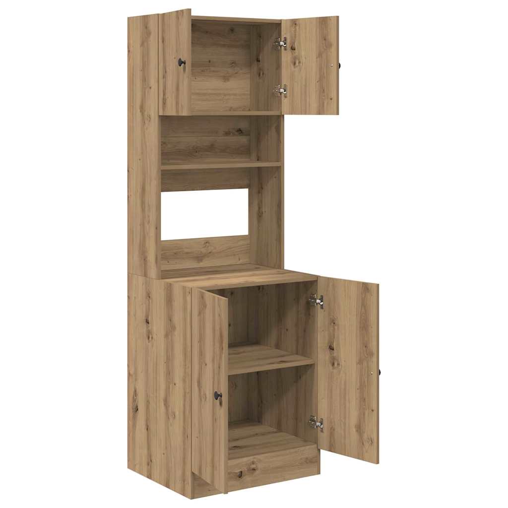 vidaXL Kitchen Sideboard Artisan Oak 60 x 50 x 180 cm