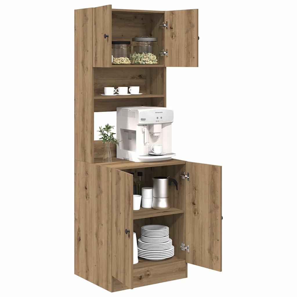 vidaXL Kitchen Sideboard Artisan Oak 60 x 50 x 180 cm