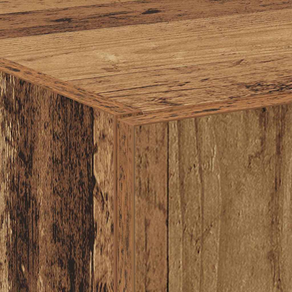 vidaXL Office Cabinet Old Wood 60 x 32 x 152.5 cm Engineered Wood