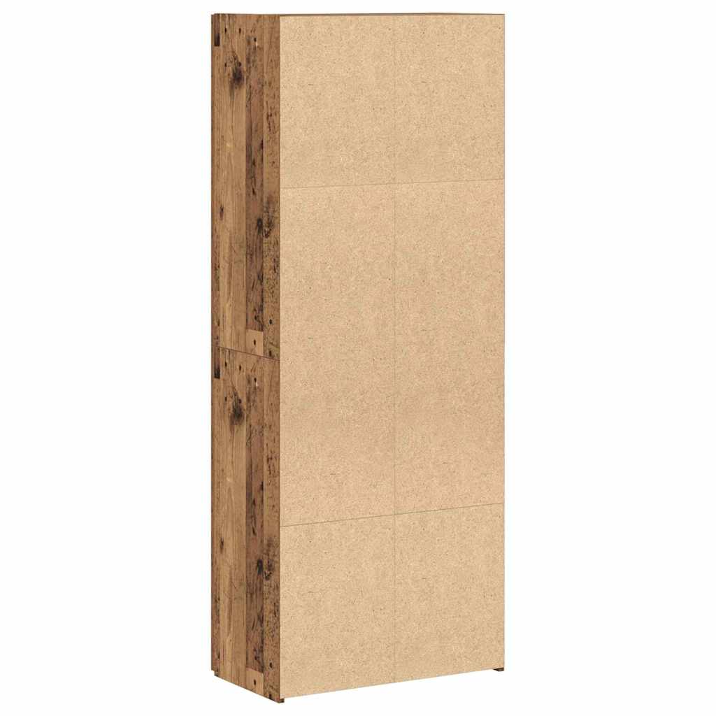 vidaXL Office Cabinet Old Wood 60 x 32 x 152.5 cm Engineered Wood