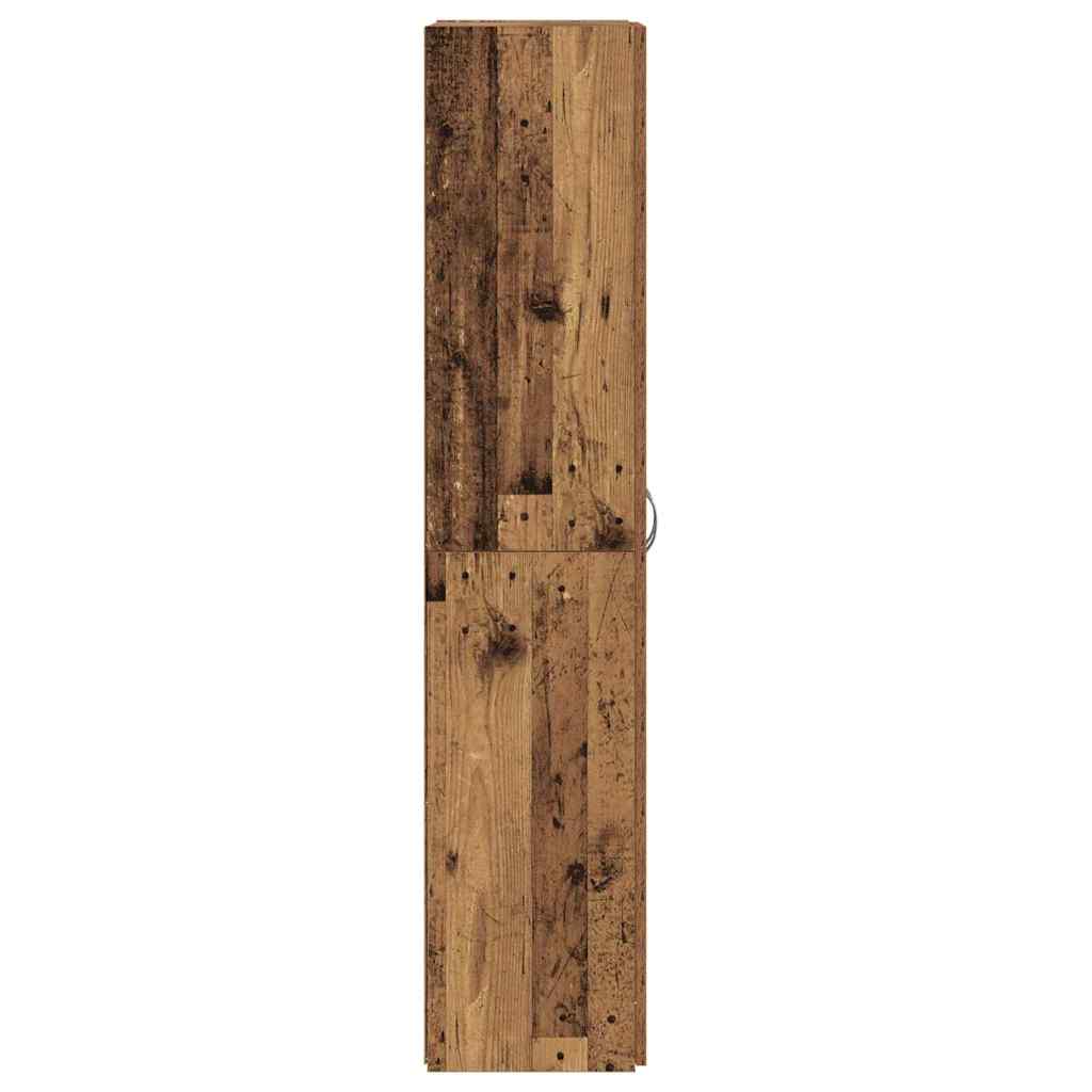 vidaXL Office Cabinet Old Wood 60 x 32 x 152.5 cm Engineered Wood