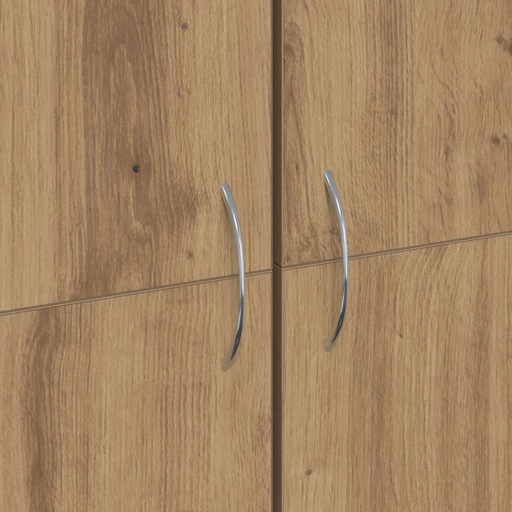 vidaXL Office Cabinet Artisan Oak 60 x 32 x 152.5 cm Engineered Wood