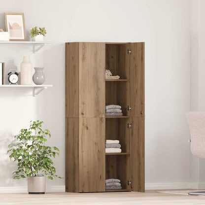 vidaXL Office Cabinet Artisan Oak 60 x 32 x 152.5 cm Engineered Wood
