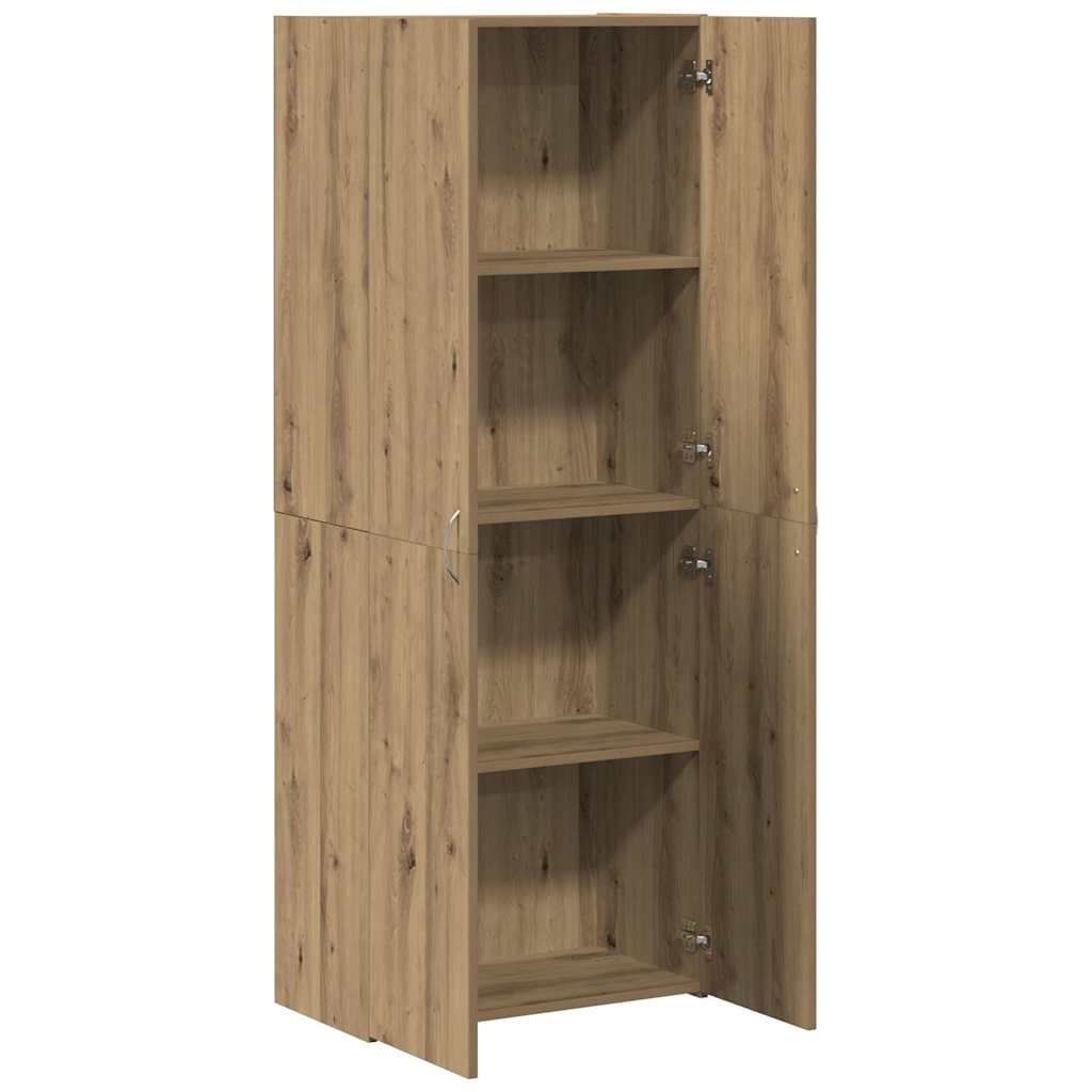 vidaXL Office Cabinet Artisan Oak 60 x 32 x 152.5 cm Engineered Wood
