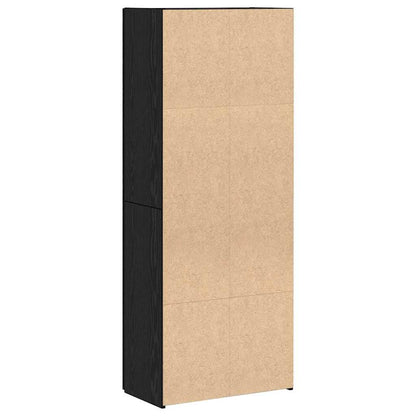 vidaXL Office Cabinet Black Oak 60 x 32 x 152.5 cm Engineered Wood