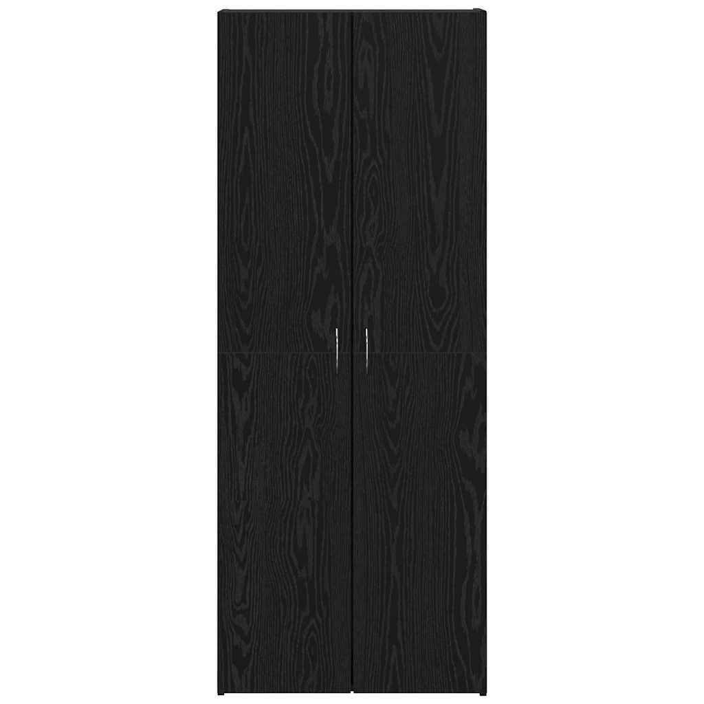 vidaXL Office Cabinet Black Oak 60 x 32 x 152.5 cm Engineered Wood