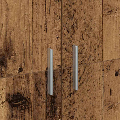 vidaXL Highboard 80 x 35 x 180 cm Engineered Wood Old Wood