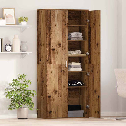 vidaXL Highboard 80 x 35 x 180 cm Engineered Wood Old Wood