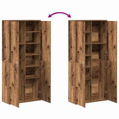 vidaXL Highboard 80 x 35 x 180 cm Engineered Wood Old Wood