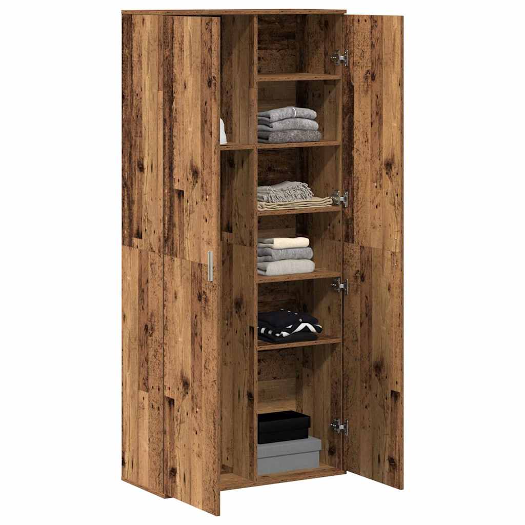 vidaXL Highboard 80 x 35 x 180 cm Engineered Wood Old Wood