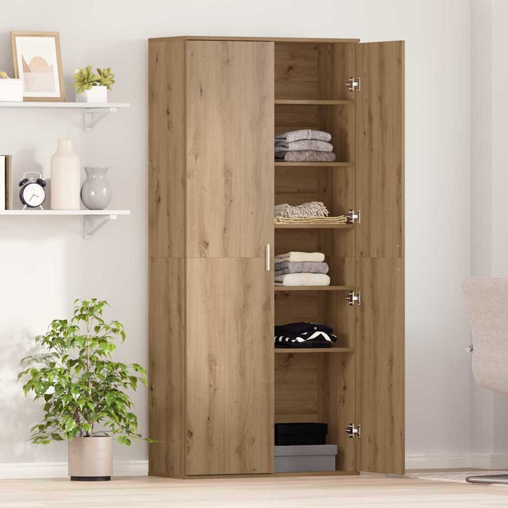 vidaXL Highboard 80 x 35 x 180 cm Engineered wood Artisan oak