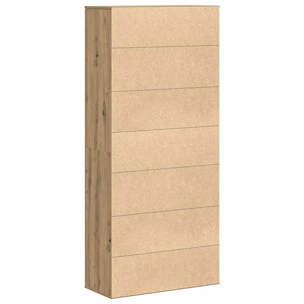 vidaXL Highboard 80 x 35 x 180 cm Engineered wood Artisan oak