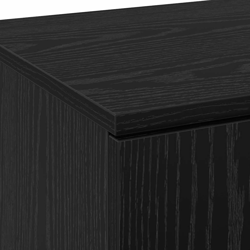 vidaXL Highboard 80 x 35 x 180 cm Engineered Wood Black oak