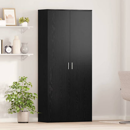 vidaXL Highboard 80 x 35 x 180 cm Engineered Wood Black oak