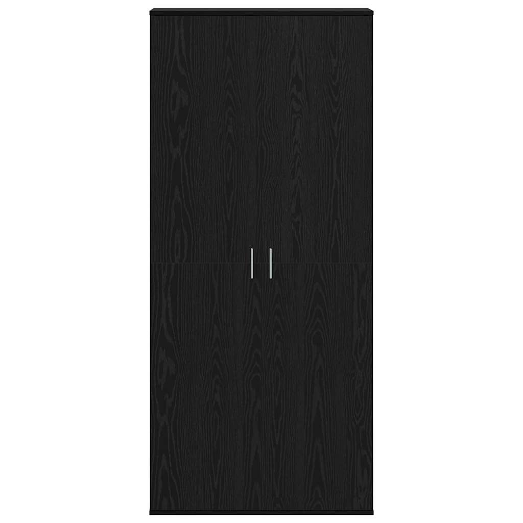 vidaXL Highboard 80 x 35 x 180 cm Engineered Wood Black oak