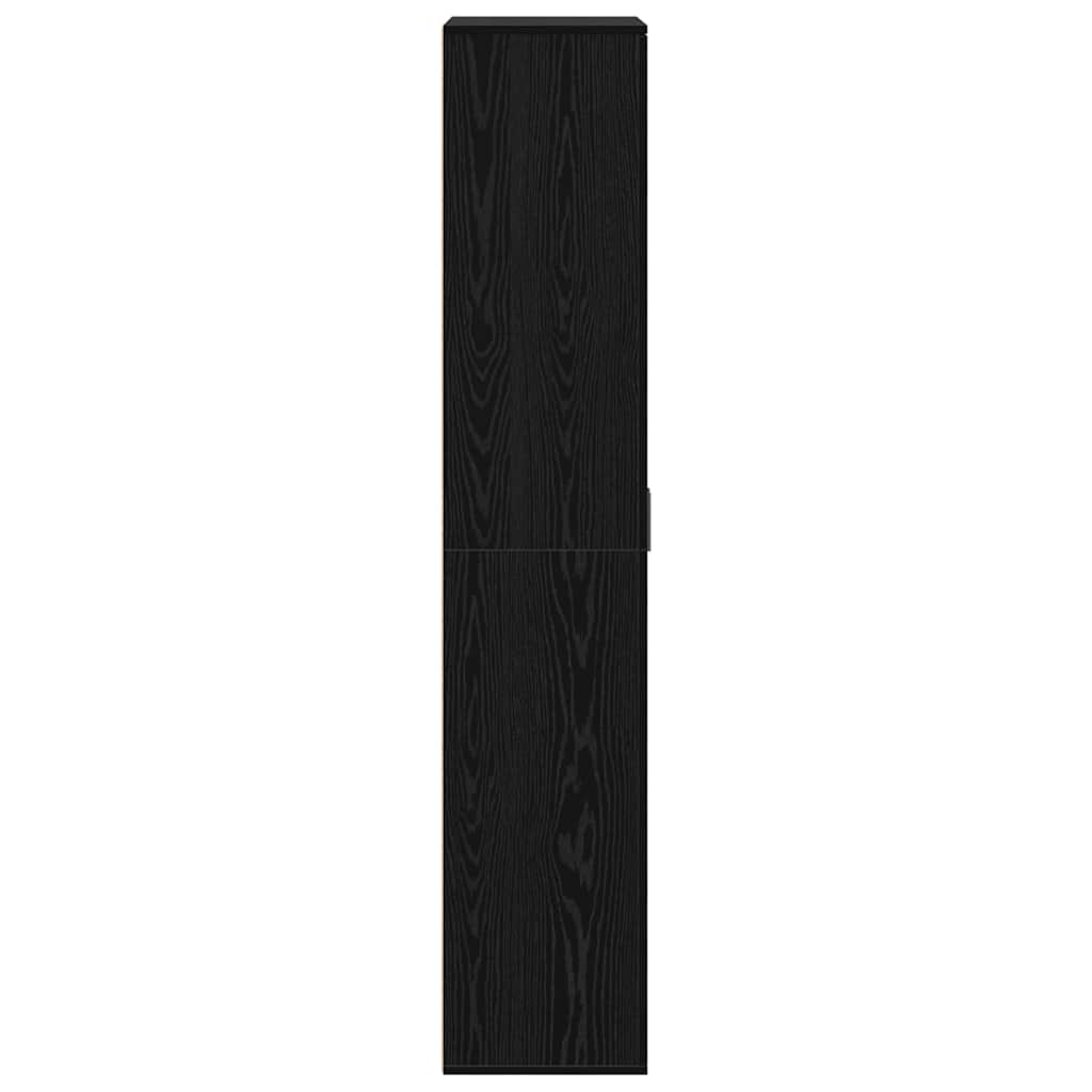 vidaXL Highboard 80 x 35 x 180 cm Engineered Wood Black oak