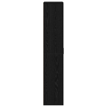 vidaXL Highboard 80 x 35 x 180 cm Engineered Wood Black oak