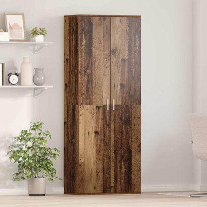 vidaXL Highboard 70 x 33.5 x 180 cm Engineered Wood Old Wood