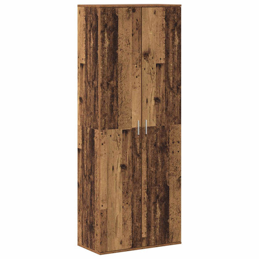 vidaXL Highboard 70 x 33.5 x 180 cm Engineered Wood Old Wood