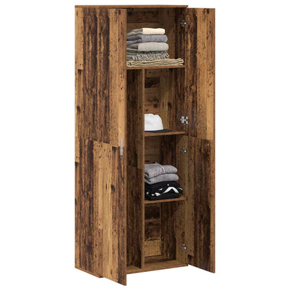 vidaXL Highboard 70 x 33.5 x 180 cm Engineered Wood Old Wood