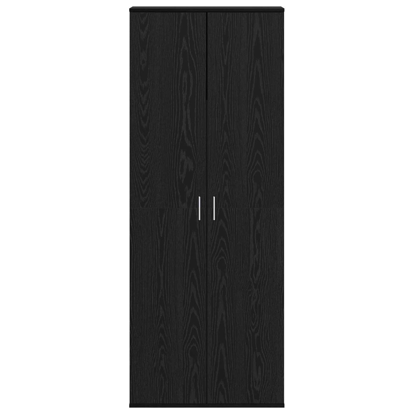 vidaXL Highboard 70 x 33.5 x 180 cm Engineered Wood Black Oak