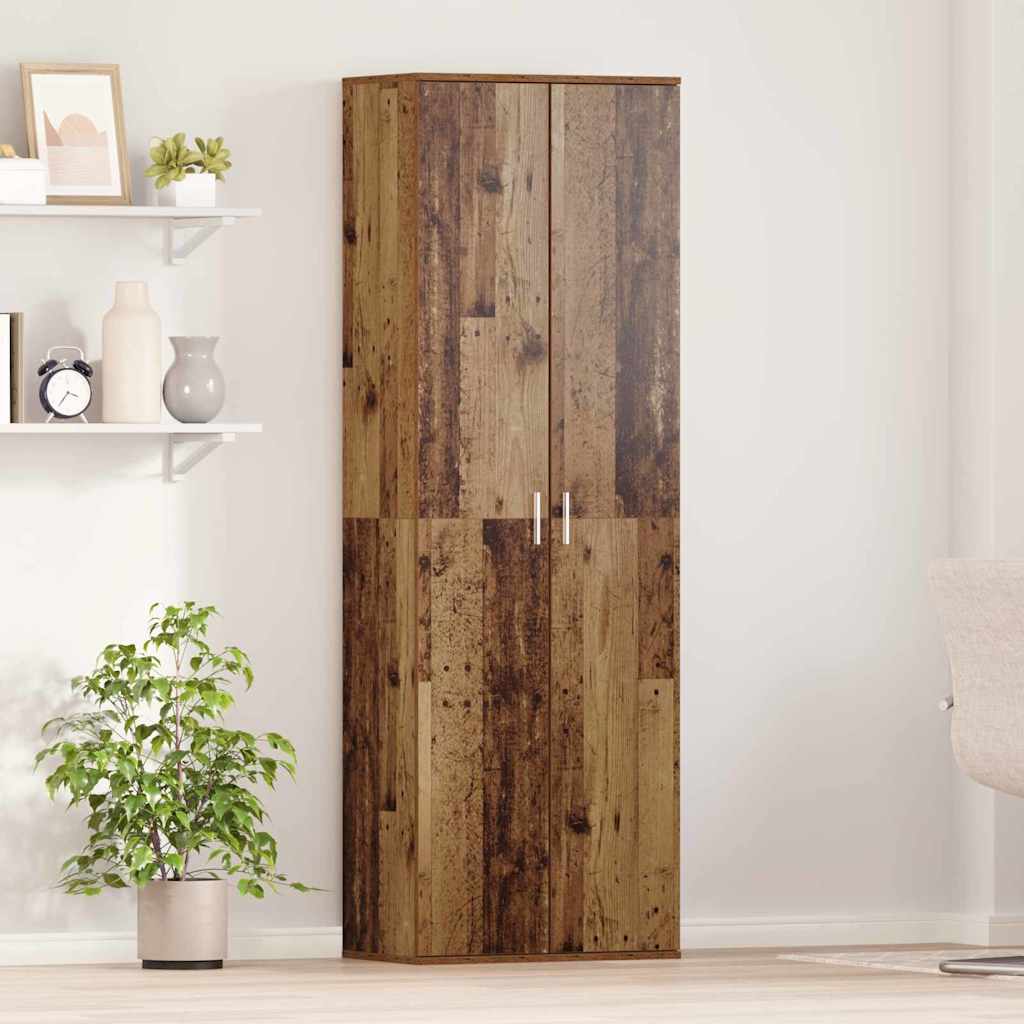 vidaXL Highboard 60 x 35 x 180 cm Engineered Wood Old Wood