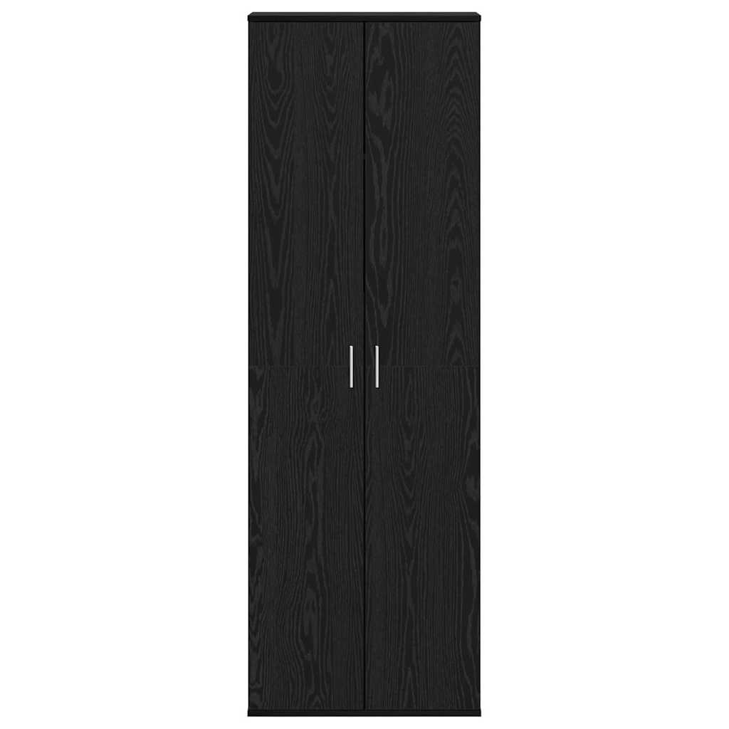 vidaXL Highboard Black oak 60 x 35 x 180 cm Engineered wood