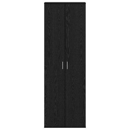 vidaXL Highboard Black oak 60 x 35 x 180 cm Engineered wood