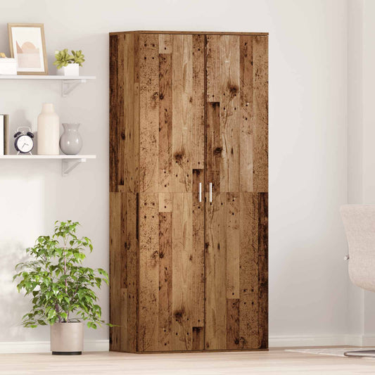 vidaXL Highboard 80 x 39 x 178 cm Engineered Wood Old Wood