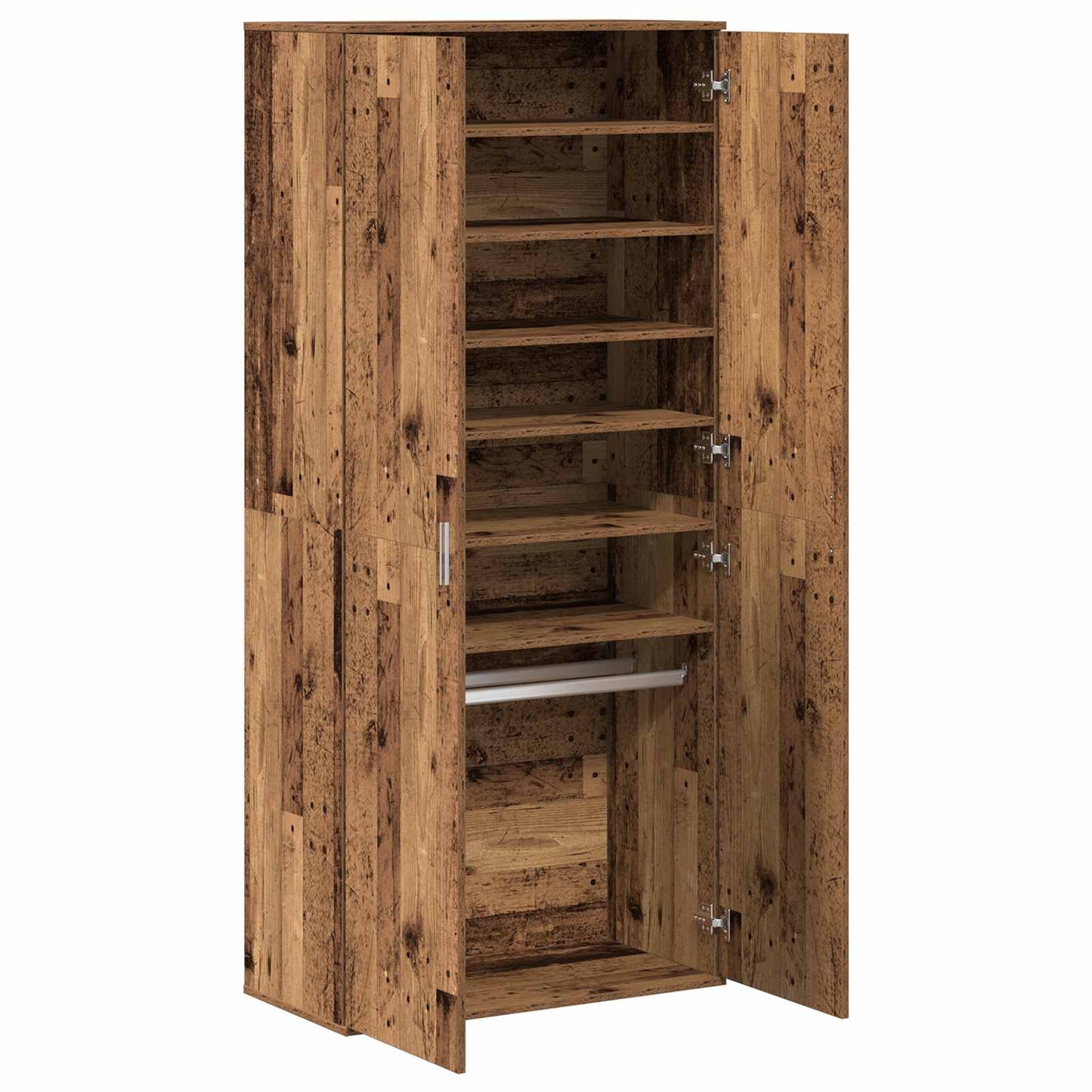 vidaXL Highboard 80 x 39 x 178 cm Engineered Wood Old Wood