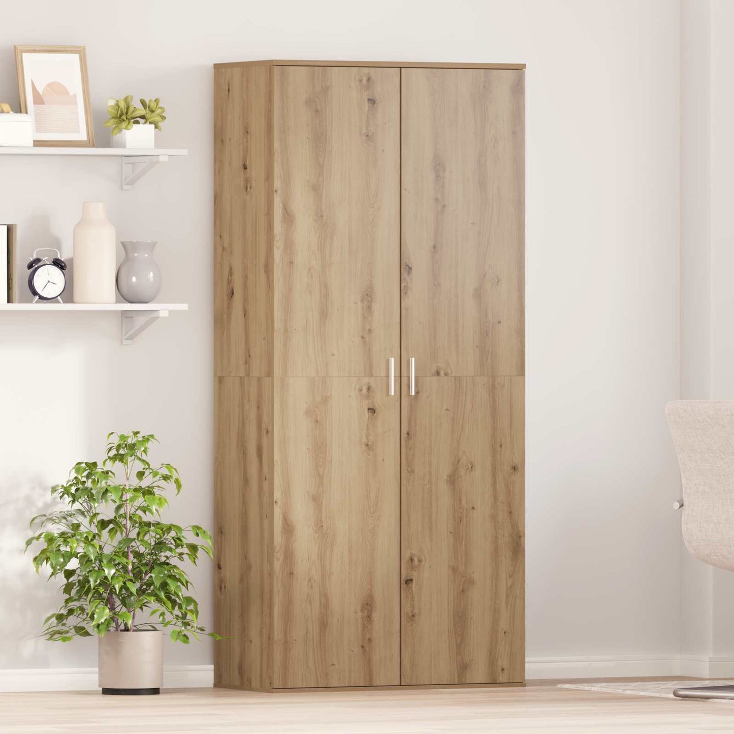 vidaXL Highboard 80 x 39 x 178 cm Engineered Wood Artisan Oak