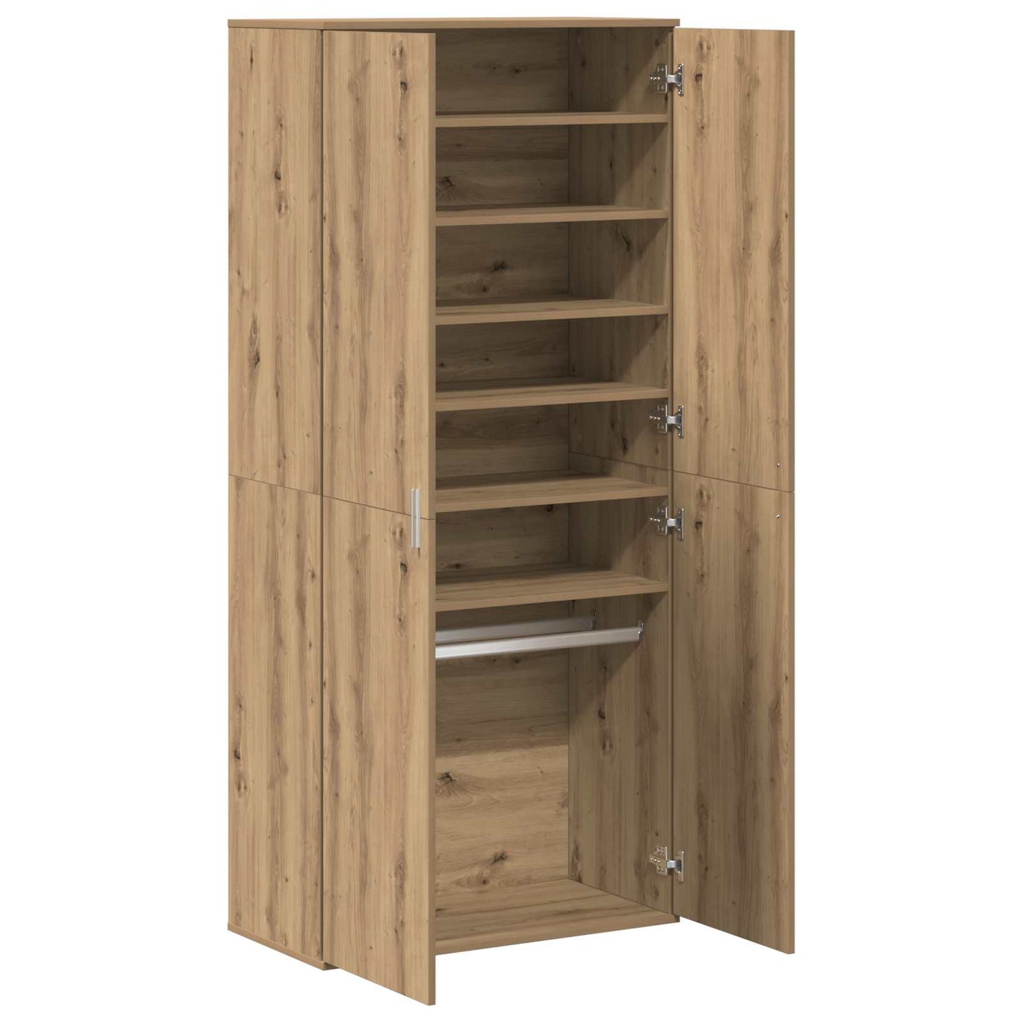 vidaXL Highboard 80 x 39 x 178 cm Engineered Wood Artisan Oak