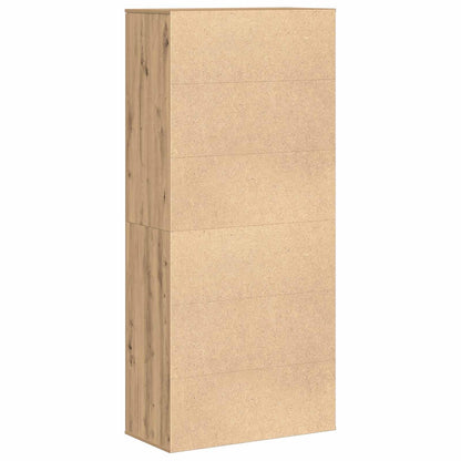 vidaXL Highboard 80 x 39 x 178 cm Engineered Wood Artisan Oak