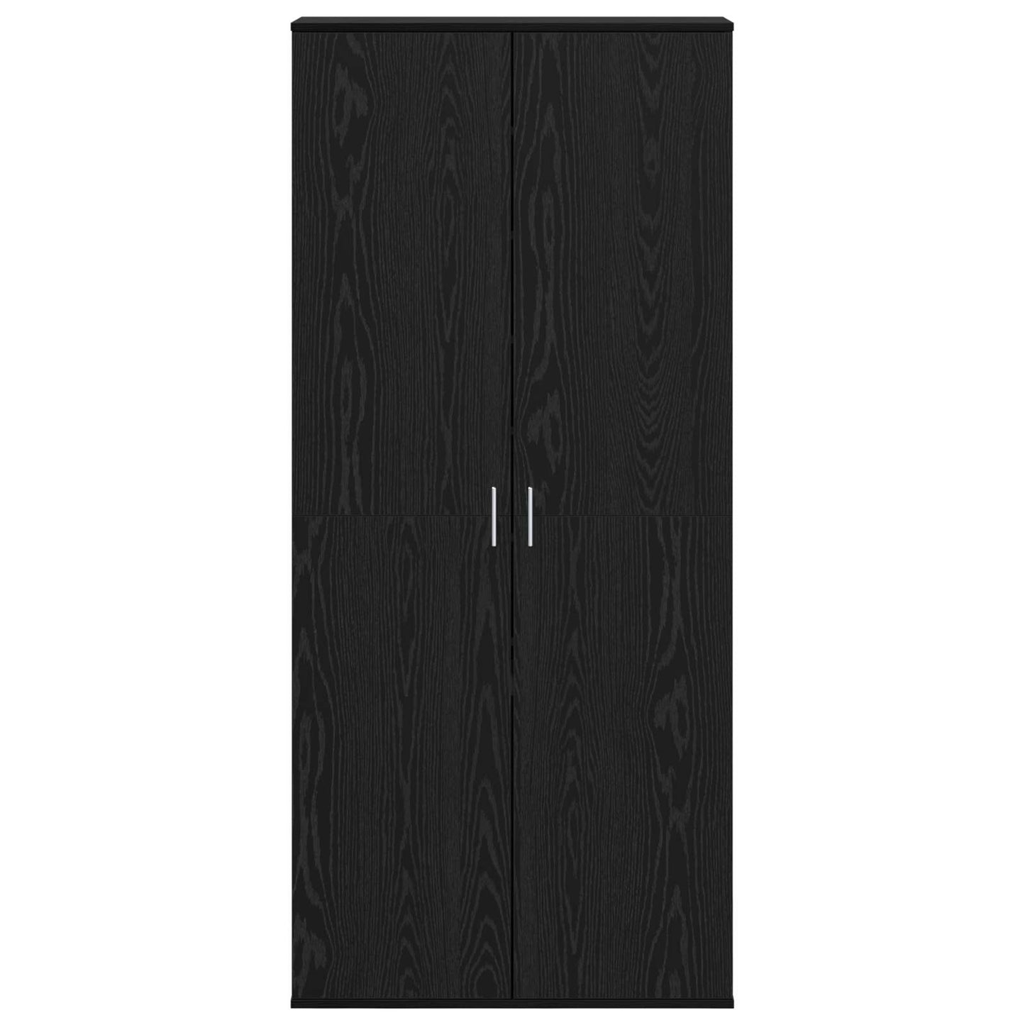 vidaXL Highboard 80 x 39 x 178 cm Engineered Wood Black Oak