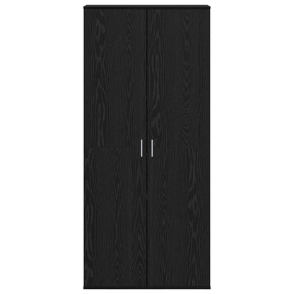 vidaXL Highboard 80 x 39 x 178 cm Engineered Wood Black Oak