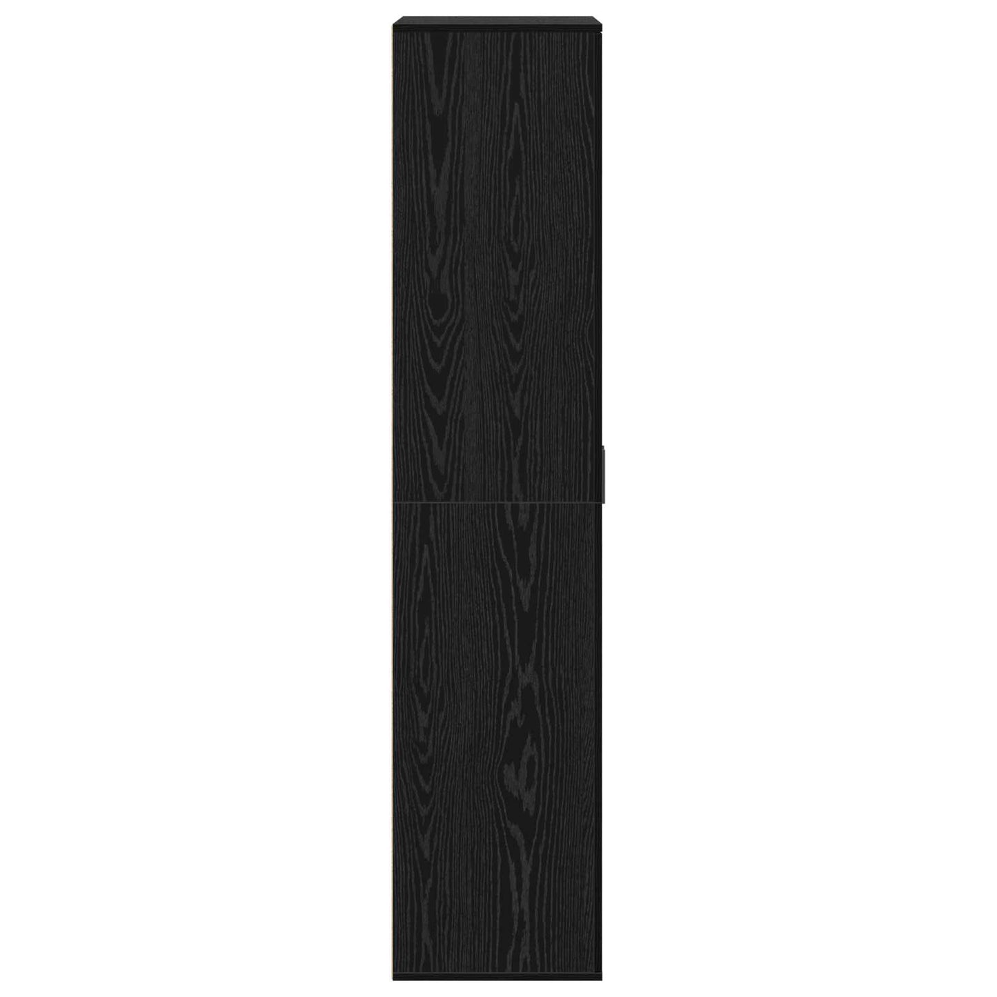 vidaXL Highboard 80 x 39 x 178 cm Engineered Wood Black Oak