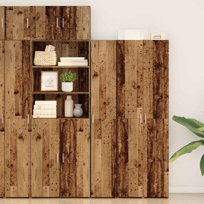 vidaXL Highboard Old Wood 30 x 42.5 x 185 cm