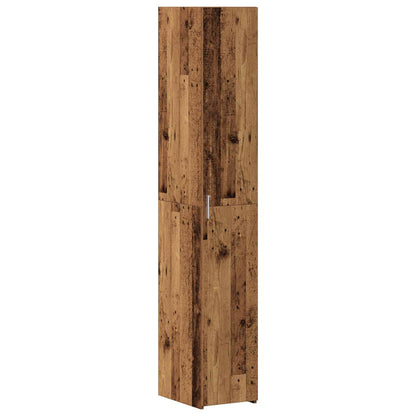 vidaXL Highboard Old Wood 30 x 42.5 x 185 cm