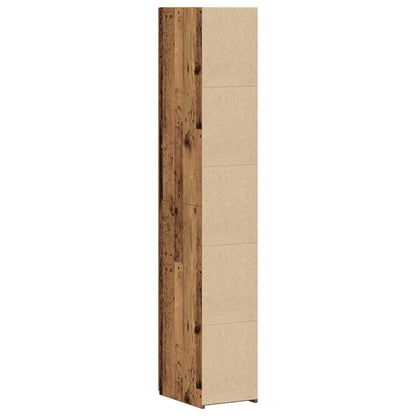 vidaXL Highboard Old Wood 30 x 42.5 x 185 cm