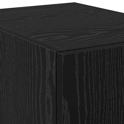 vidaXL Highboard Black Oak 30 x 42.5 x 185 cm