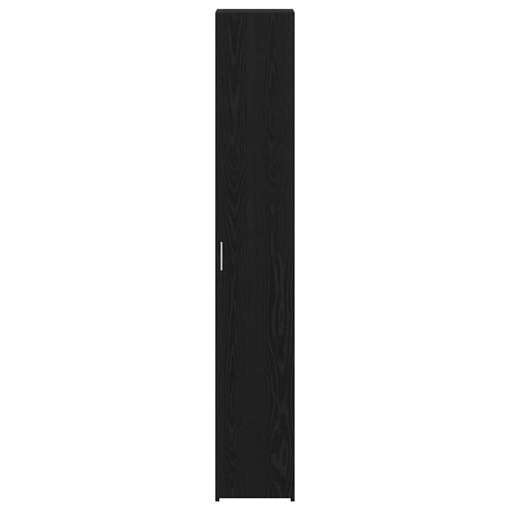 vidaXL Highboard Black Oak 30 x 42.5 x 185 cm