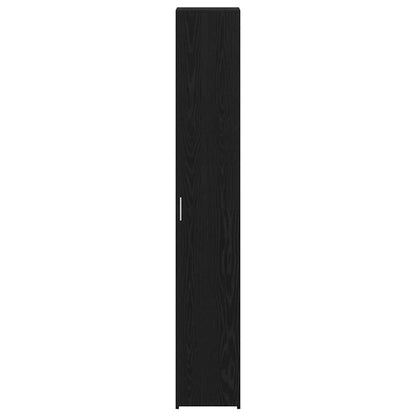 vidaXL Highboard Black Oak 30 x 42.5 x 185 cm
