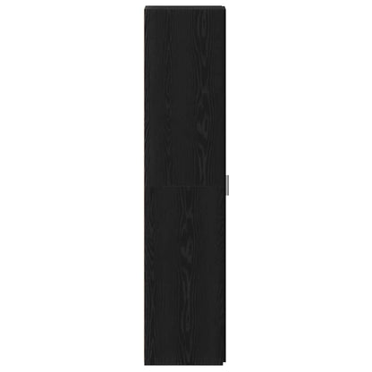 vidaXL Highboard Black Oak 30 x 42.5 x 185 cm